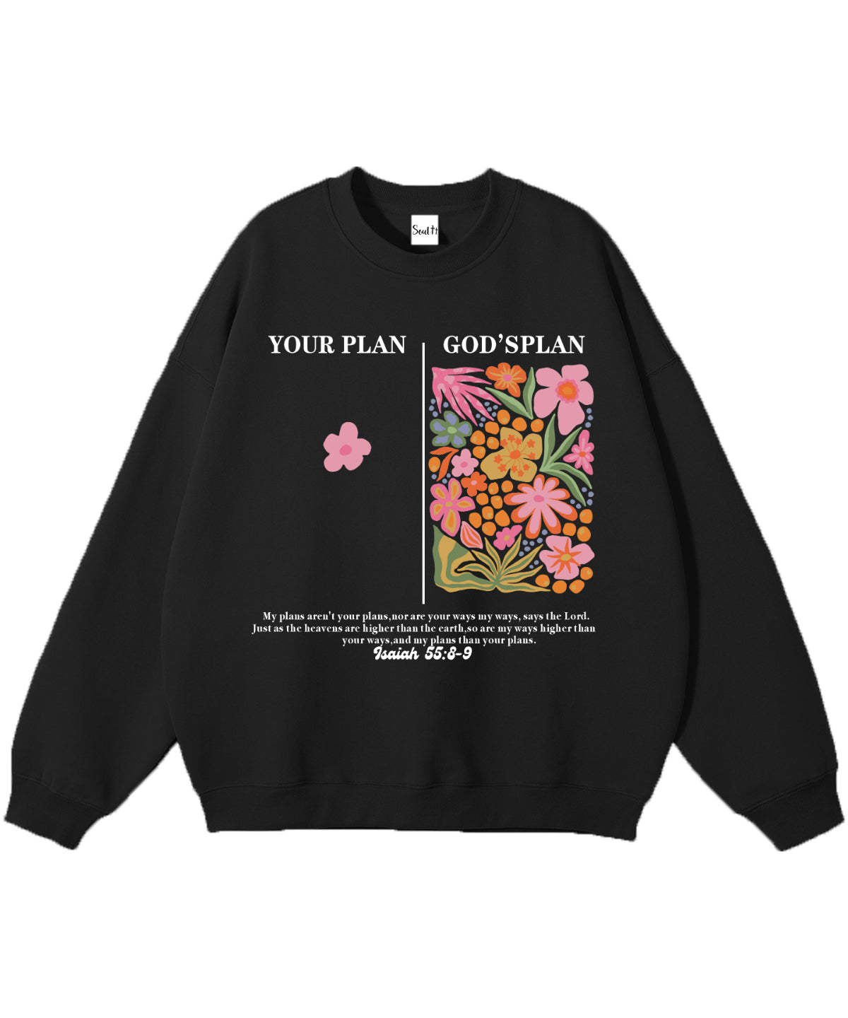 Your Plan God's Plan Cotton Christian Sweatshirt T-Shirts, Hoodie | CiraTrend.com (Image 1)
