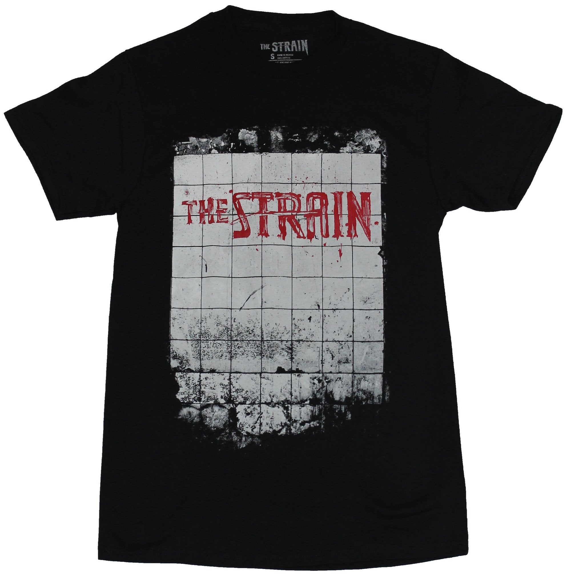 The Strain Mens T-Shirt - Bloody Bathroom Tile Logo Image Hoodie, Sweatshirt | CiraTrend.com
