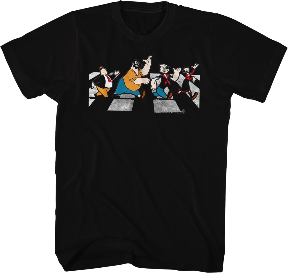 Abbey Road Popeye T-Shirt Hoodie, Sweatshirt | CiraTrend.com (Image 1)