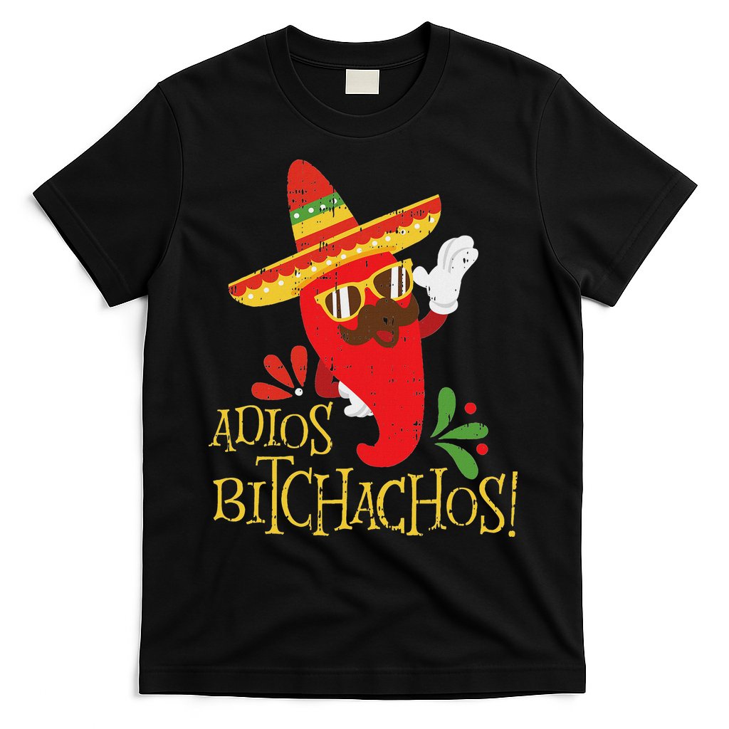 Adios Bitchachos Cinco De Mayo Mexican Chili Peppers T-Shirt