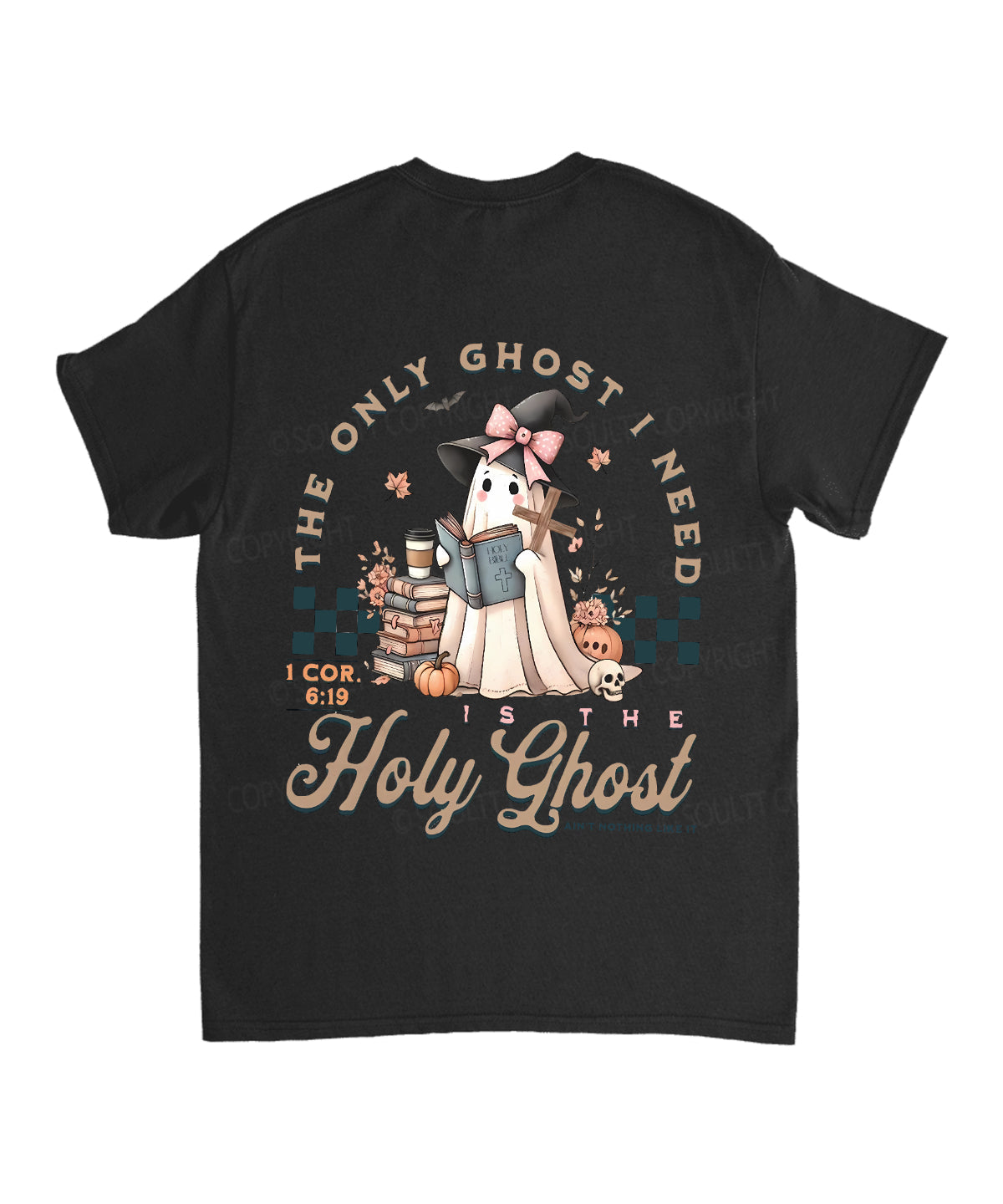 The Only Ghost I Need Holy Ghost Double Sided Unisex Cotton Christian T-Shirt Hoodie, Sweatshirt | CiraTrend.com (Image 5)