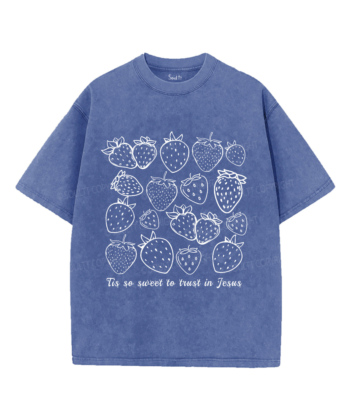 Tis So Sweet To Trust In Jesus Unisex Washed Christian T-shirt Hoodie, Sweatshirt | CiraTrend.com (Image 4)