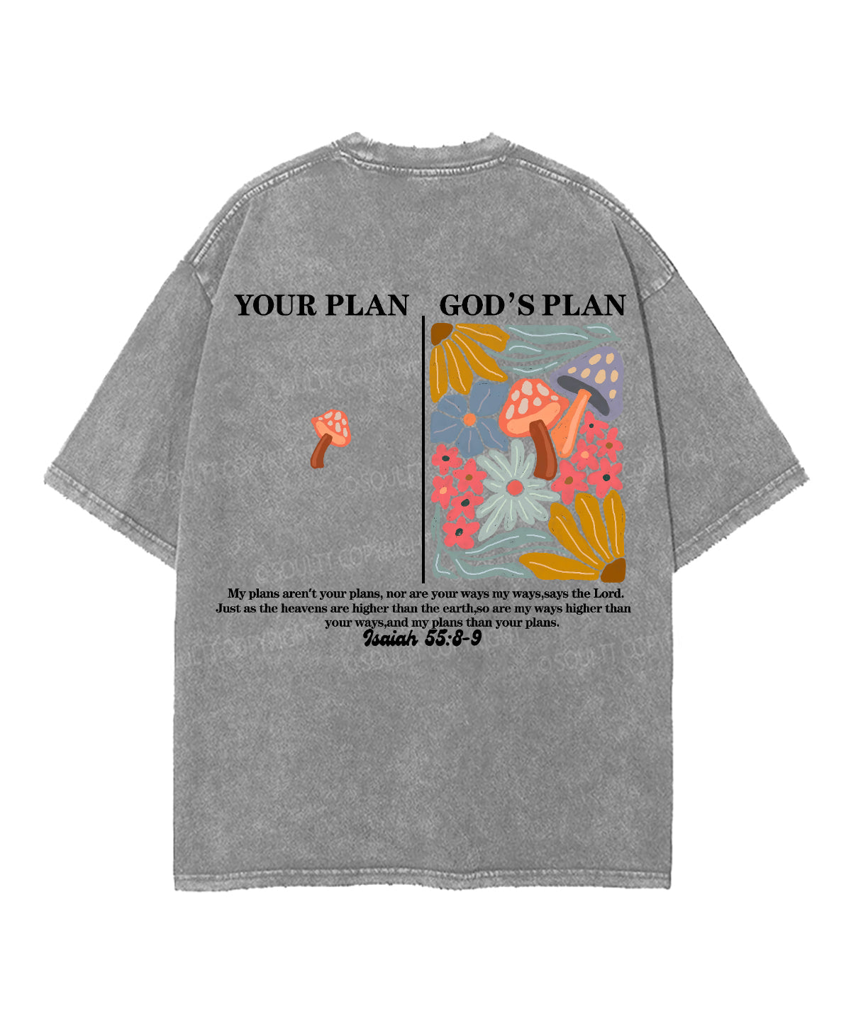 God'S PlanÂ£Â¾My Plan Double Sided Washed Christian Style001 T-Shirts, Hoodie, Sweatshirt