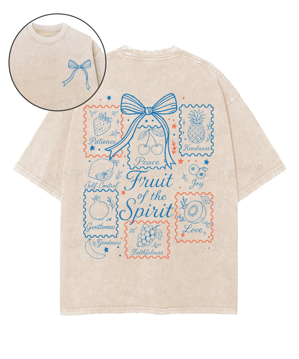 Fruit Of The Spirit Double Sided Unisex Washed Christian T-shirt Style018 Hoodie, Sweatshirt | CiraTrend.com (Image 1)