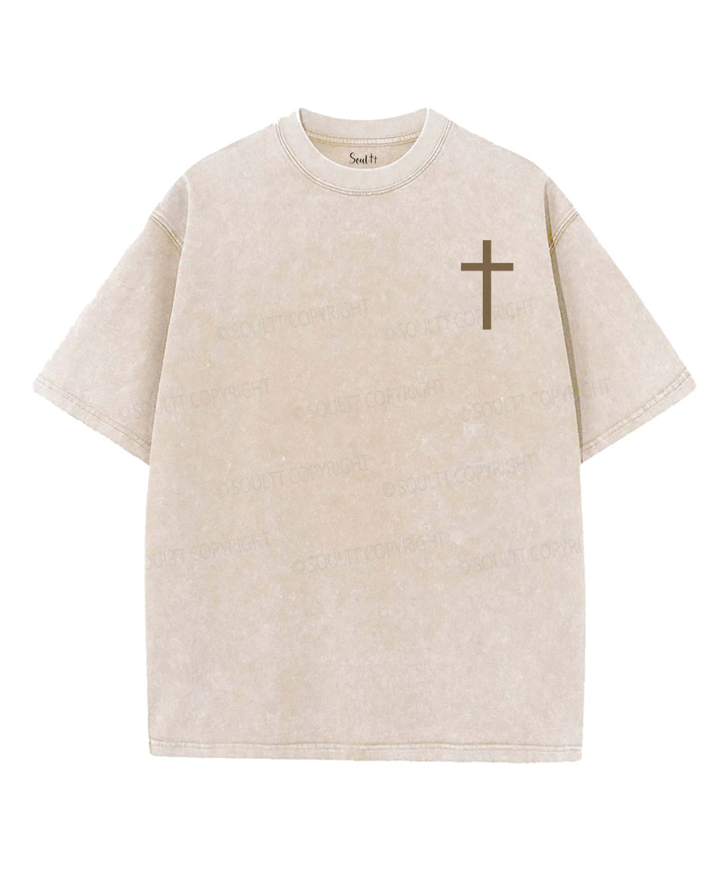 I AmThe Resurrection Double Sided Unisex Washed Christian T-shirt Hoodie, Sweatshirt | CiraTrend.com (Image 2)