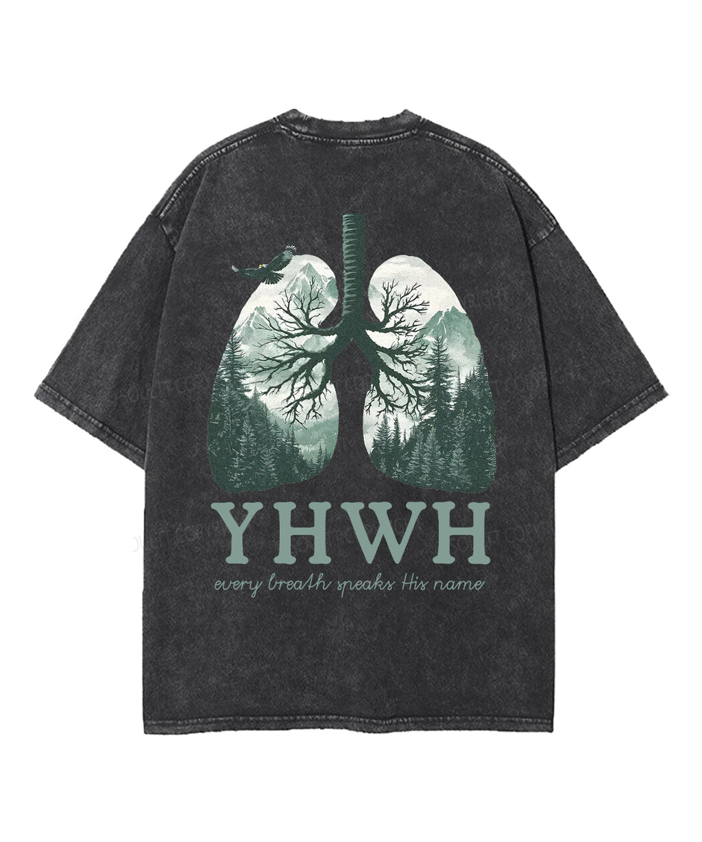 Every Breath Speaks His Name Double Sided Washed Christian T-Shirts, Hoodie, Sweatshirt