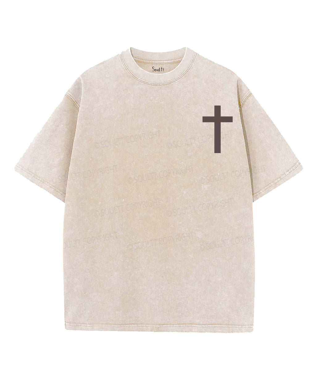 A Crown Of Thorns Double Sided Unisex Washed Christian T-shirt Hoodie, Sweatshirt | CiraTrend.com (Image 2)