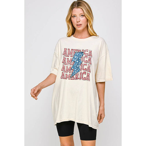 America America America  Vintage   Graphic  Oversized Tee