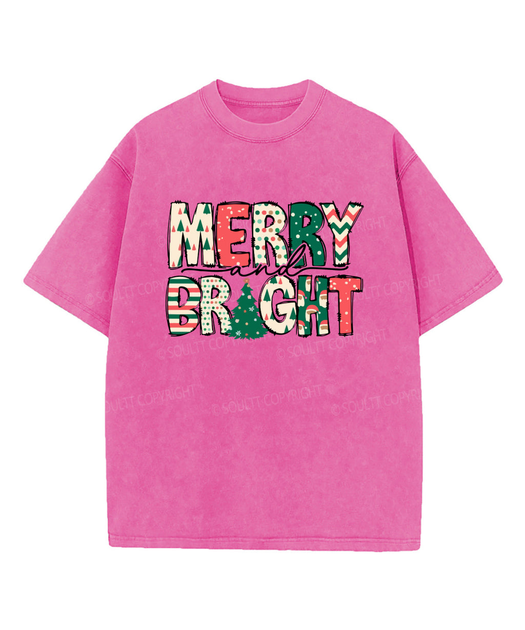 Merry And Bright Washed Christian T-shirt Style001 Hoodie, Sweatshirt | CiraTrend.com (Image 2)