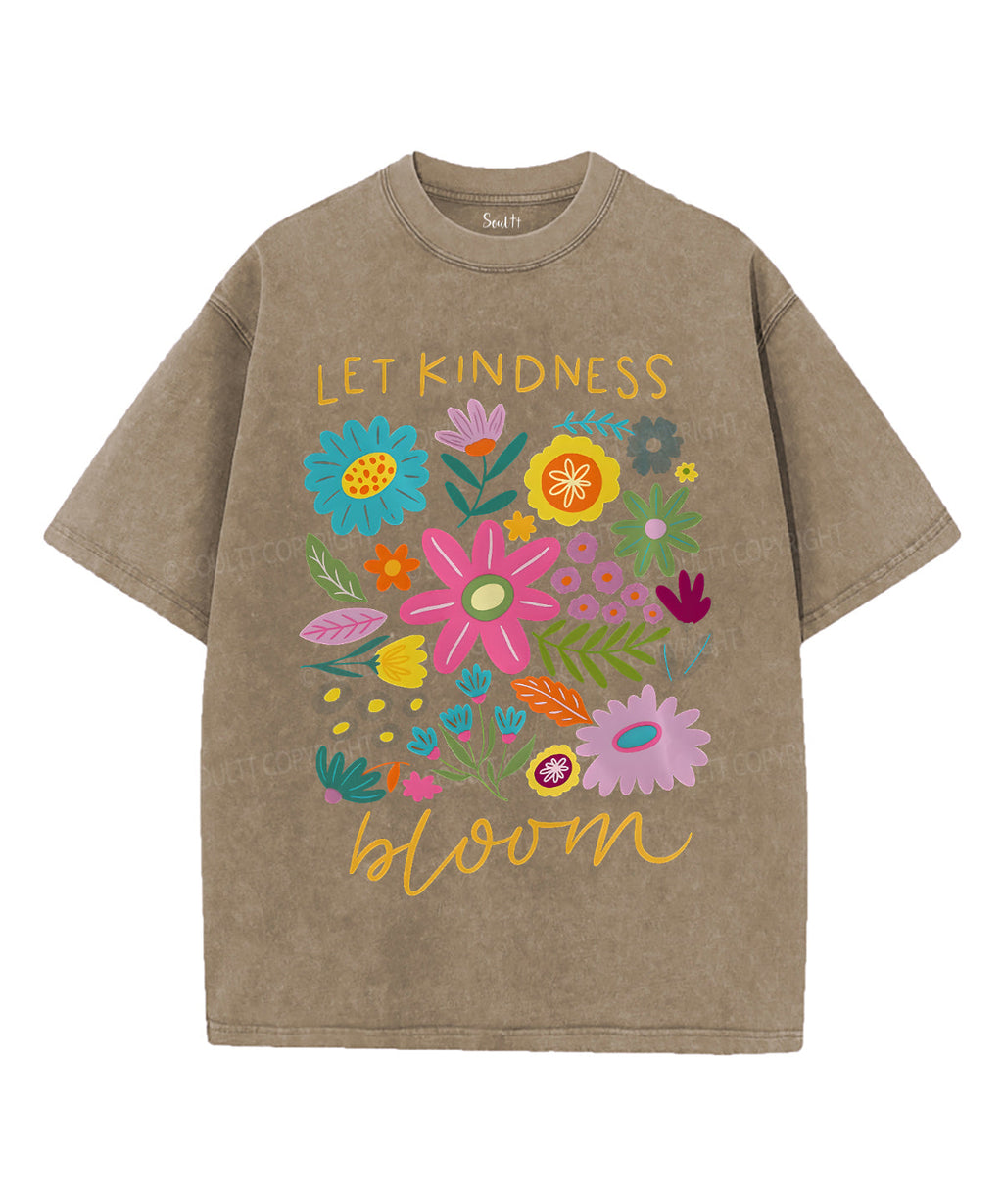 Let Kindness Bloom Unisex Washed Christian T-shirt Hoodie, Sweatshirt | CiraTrend.com (Image 5)
