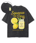 Squeeze the Day Double Sided Unisex Washed Christian T-shirt Hoodie, Sweatshirt | CiraTrend.com (Image 1)