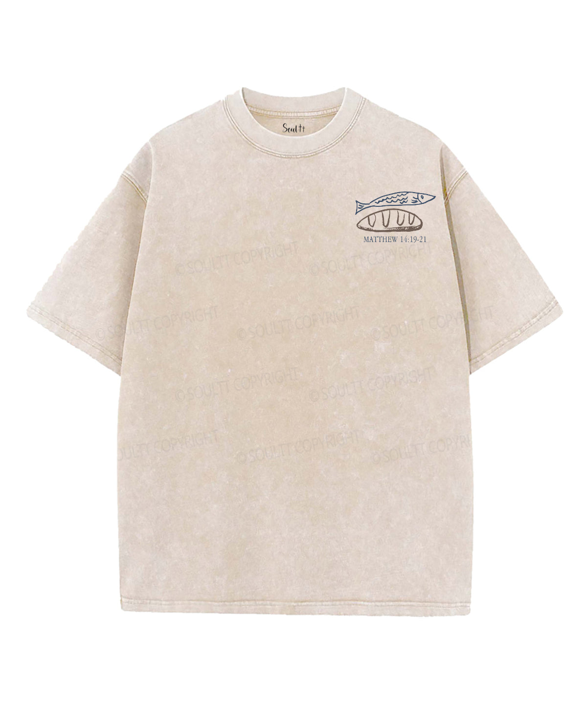 Jesus Feeds 5000 Double Sided Washed Christian T-Shirts, Hoodie, Sweatshirt