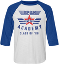 Academy Class Of '86 Top Gun Raglan Baseball Shirt Hoodie, Sweatshirt | CiraTrend.com (Image 1)