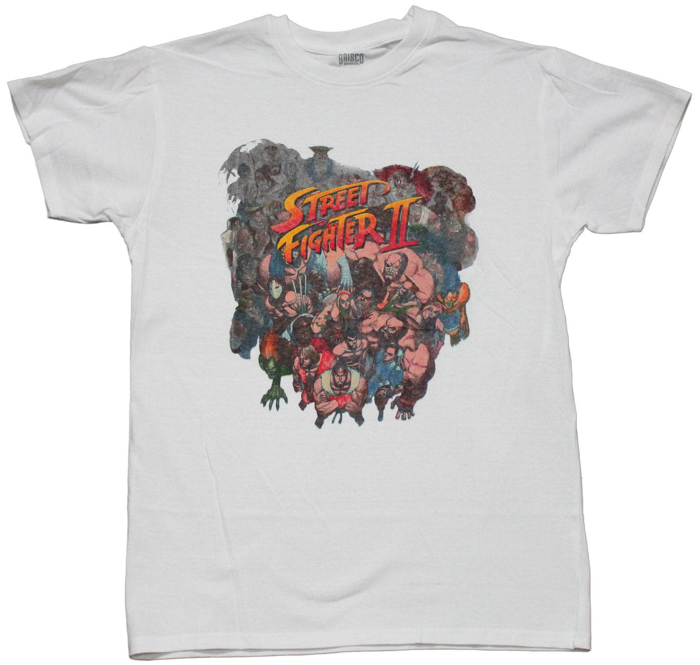Street Fighter II Mens T-Shirt - Darkened Cast Logo Centered Hoodie, Sweatshirt | CiraTrend.com