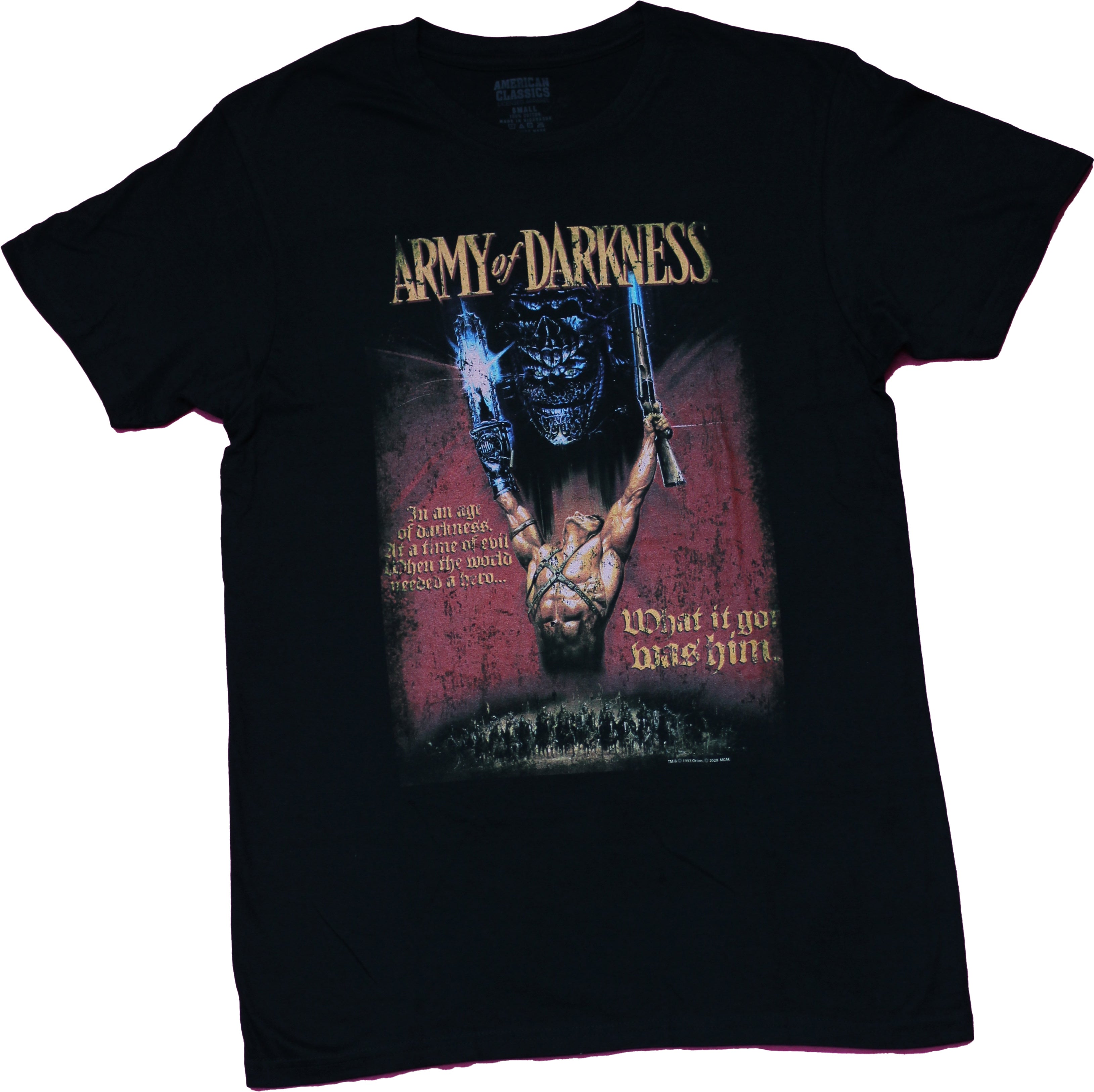 Army Of Darkness Mens T-Shirt - Ash Victorius Poster Image Hoodie, Sweatshirt | CiraTrend.com