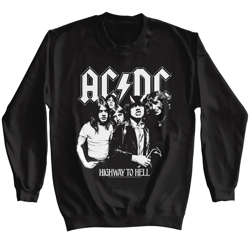 AC/DC - AC/DC BW Highway Photo Sweatshirt