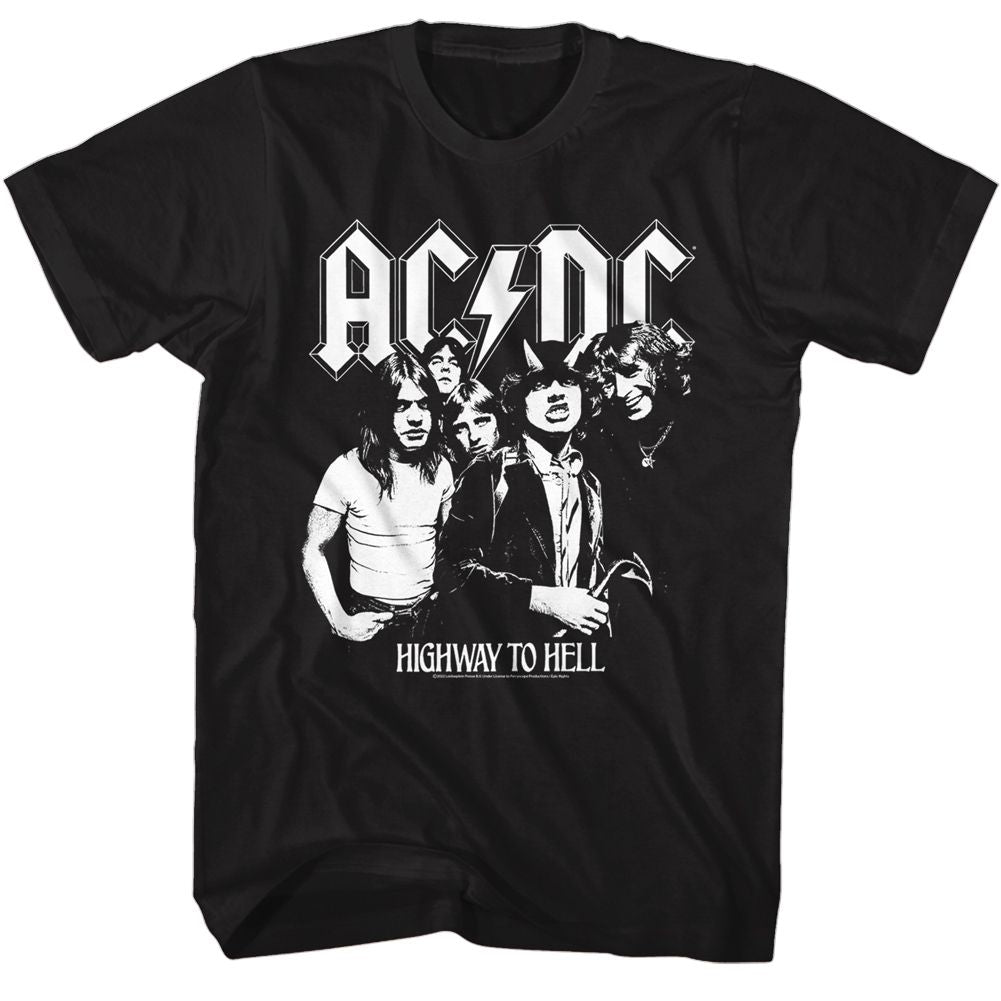 AC/DC - AC/DC BW Highway Photo T-Shirt