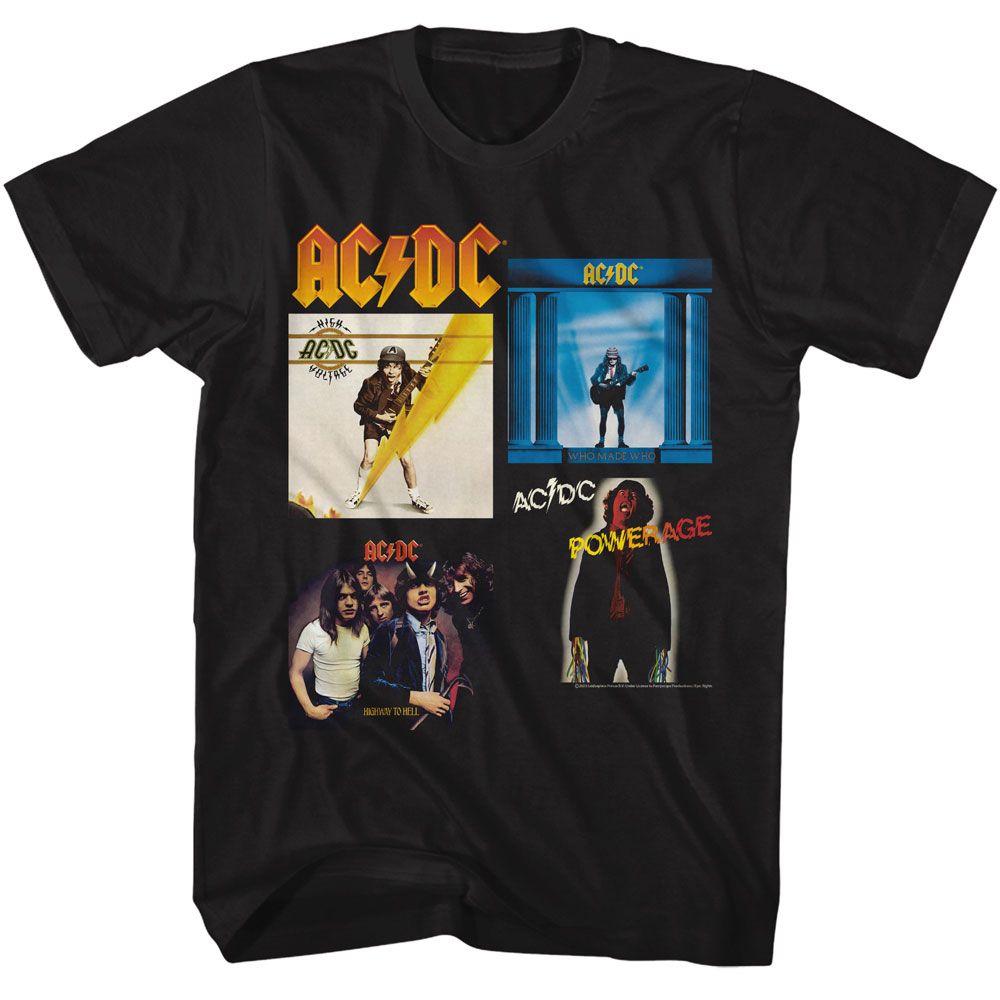 AC/DC - AC/DC Multi Albums Boyfriend Tee
