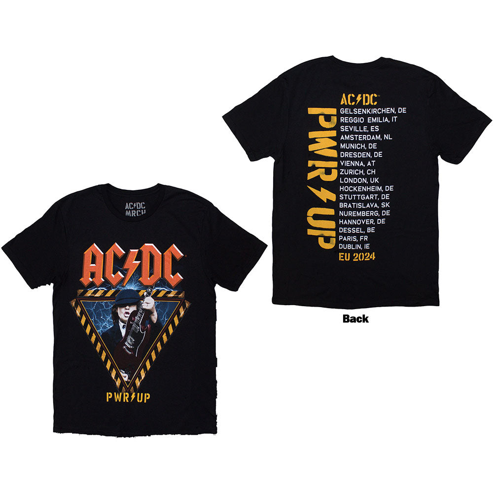 AC DC Angus Triangle PWR UP EU Tour '27 Black T-Shirts, Hoodie, Sweatshirt