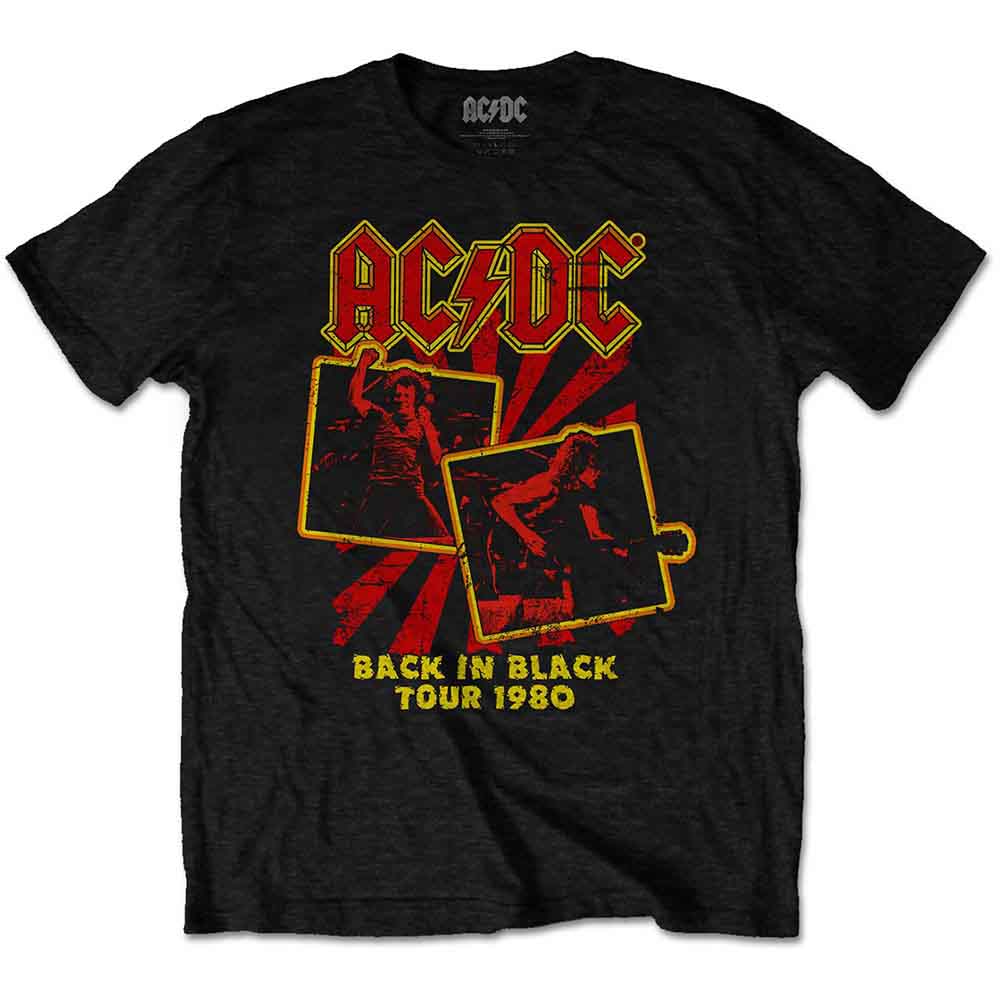 AC/DC Back in Black Tour 1980 Mens T Shirt Black Hoodie, Sweatshirt | CiraTrend.com