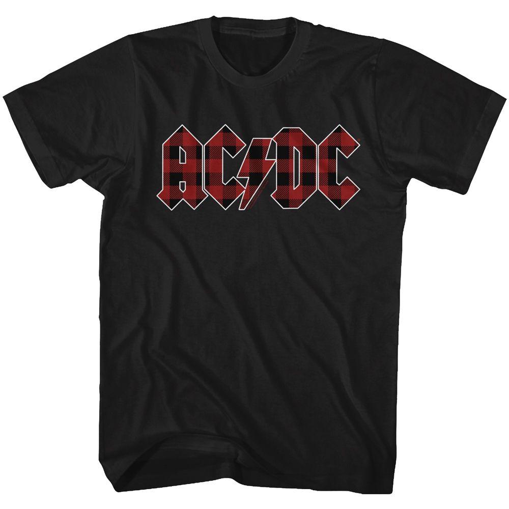 AC/DC - Back In Plaid Big and Tall T-Shirt
