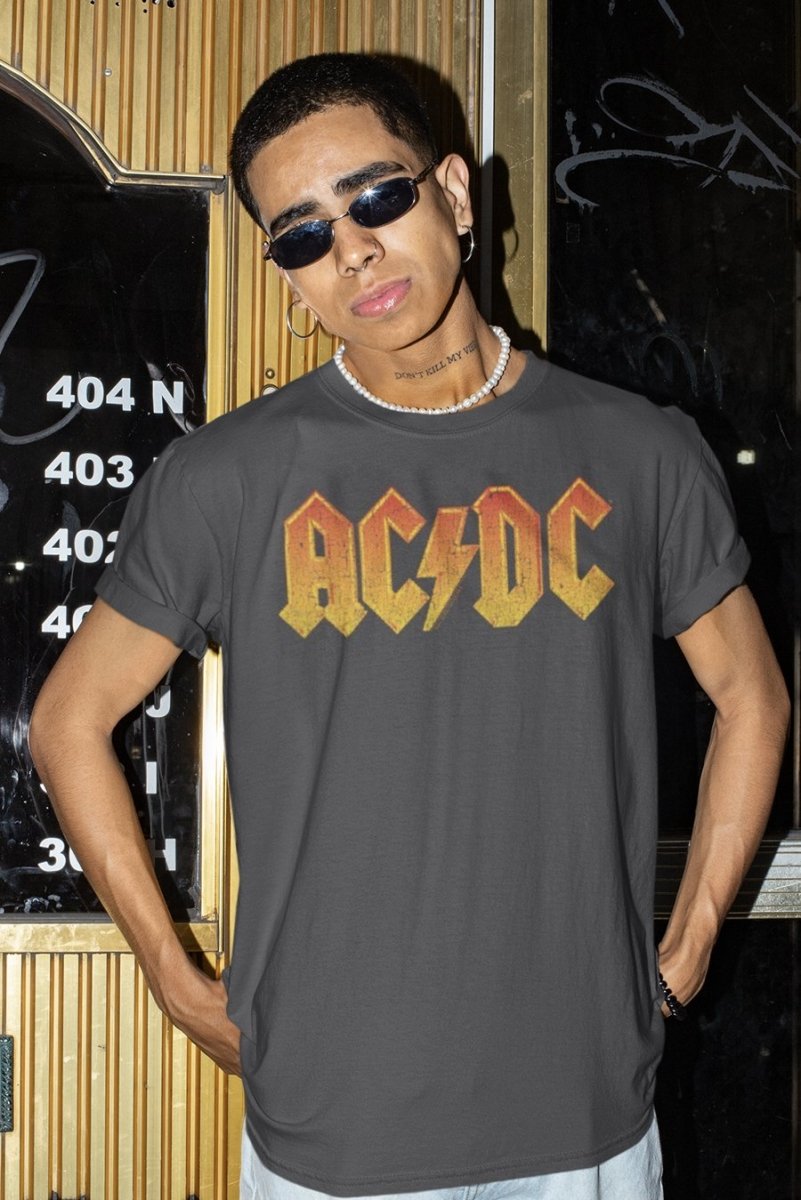 AC/DC - Distress Orange T-Shirt