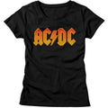 AC/DC - Distress Orange Womens T-Shirt Hoodie, Sweatshirt | CiraTrend.com