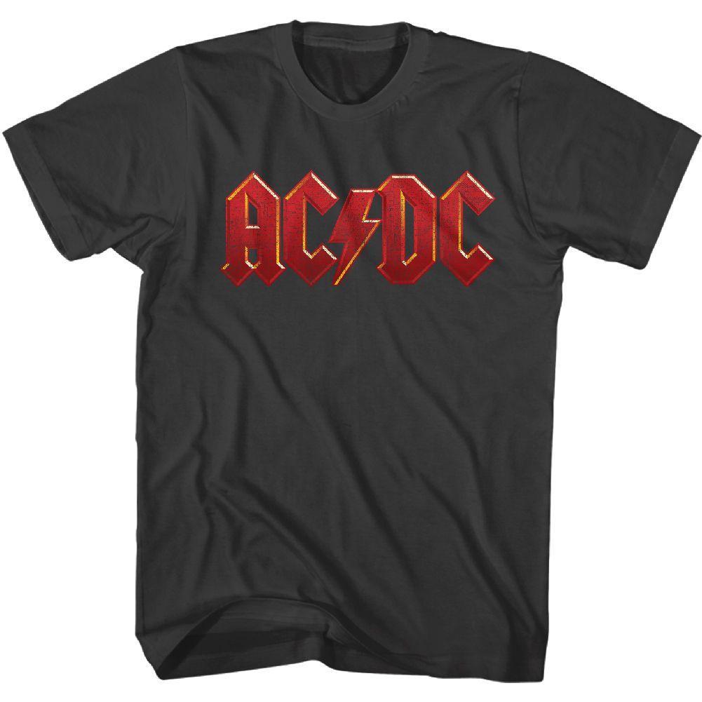 AC/DC - Distress Red Boyfriend Tee