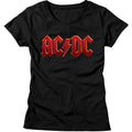 AC/DC - Distress Red Womens T-Shirt Hoodie, Sweatshirt | CiraTrend.com