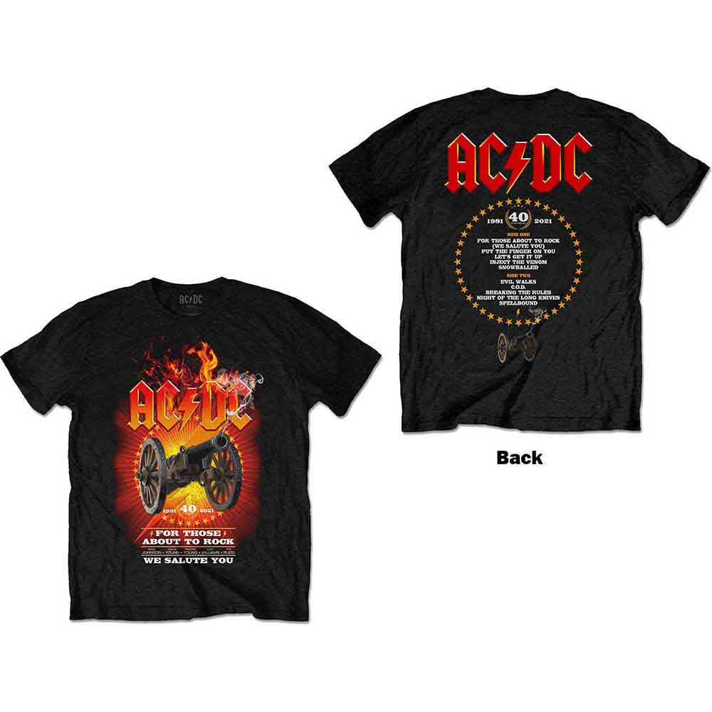 AC/DC FTATR 40th Flaming T Shirt Black Hoodie, Sweatshirt | CiraTrend.com