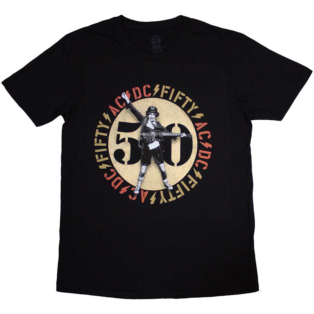 AC/DC Gold Emblem T Shirt Black Hoodie, Sweatshirt | CiraTrend.com