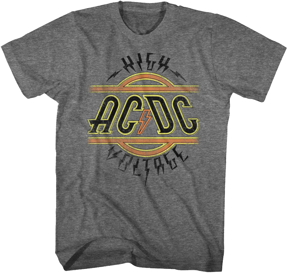 ACDC High Voltage Logo T-Shirt Hoodie, Sweatshirt | CiraTrend.com (Image 1)