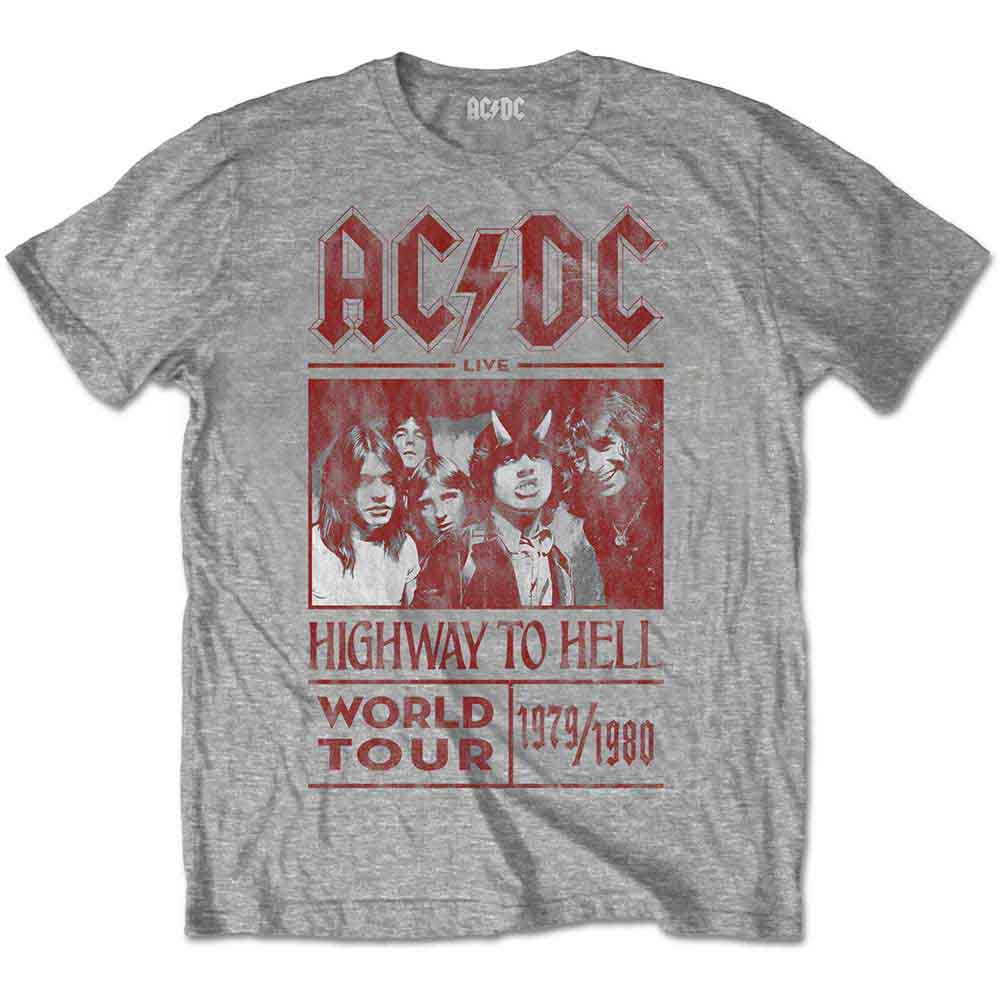 AC/DC Highway to Hell World Tour 1979 1980 T Shirt Grey Hoodie, Sweatshirt | CiraTrend.com