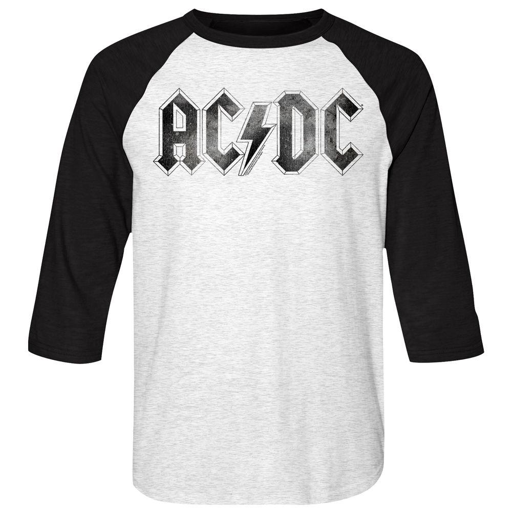 AC/DC - Logodistress Baseball Shirt
