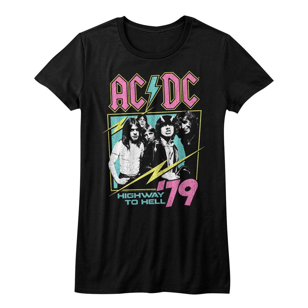 AC/DC - Neon Highway Womens T-Shirt
