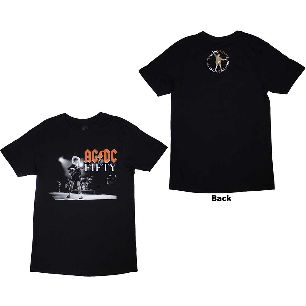 AC/DC On Stage Fifty Mens T Shirt Black Hoodie, Sweatshirt | CiraTrend.com
