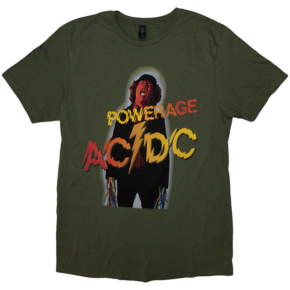 AC/DC Powerage Mens T Shirt Green Hoodie, Sweatshirt | CiraTrend.com
