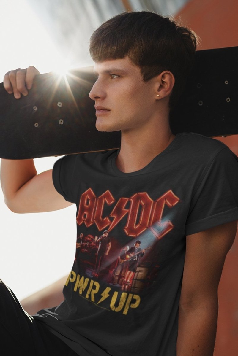 AC/DC - Pwr up Band Photo T-Shirt