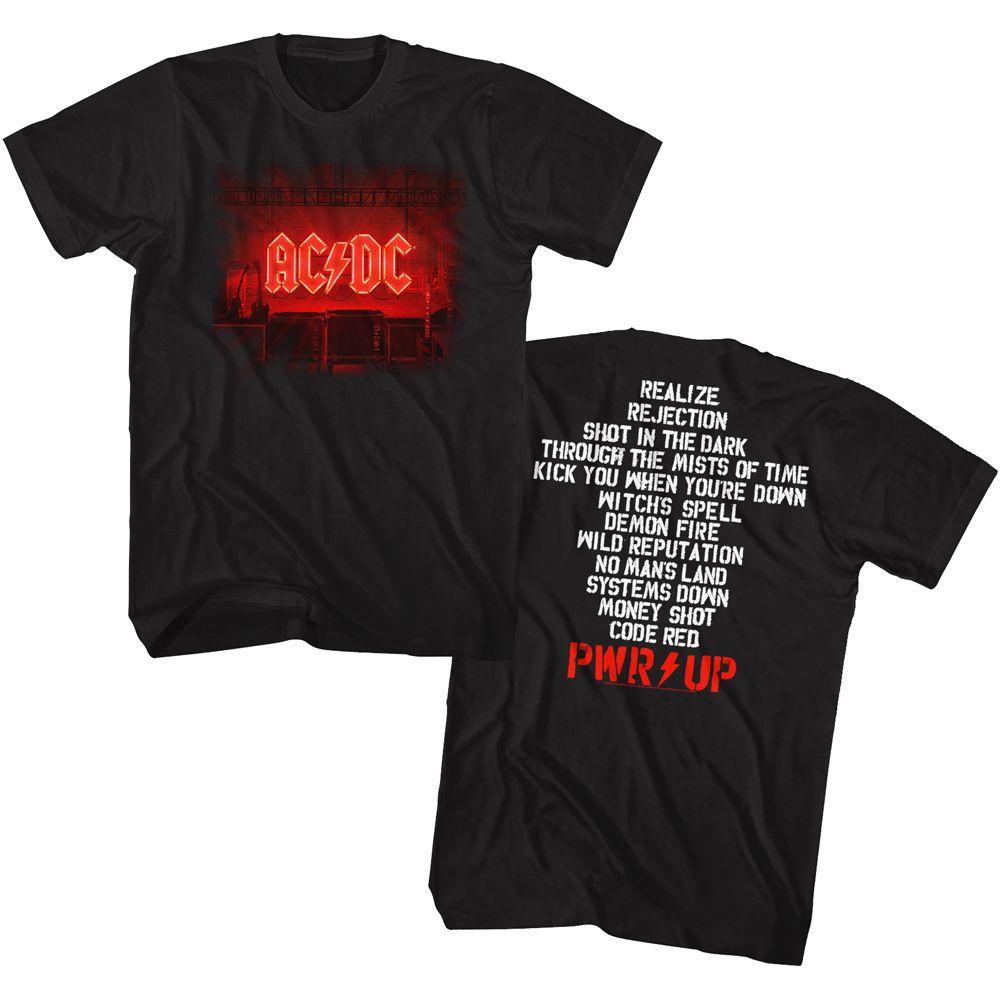 AC/DC - Pwrup Track List T-Shirt