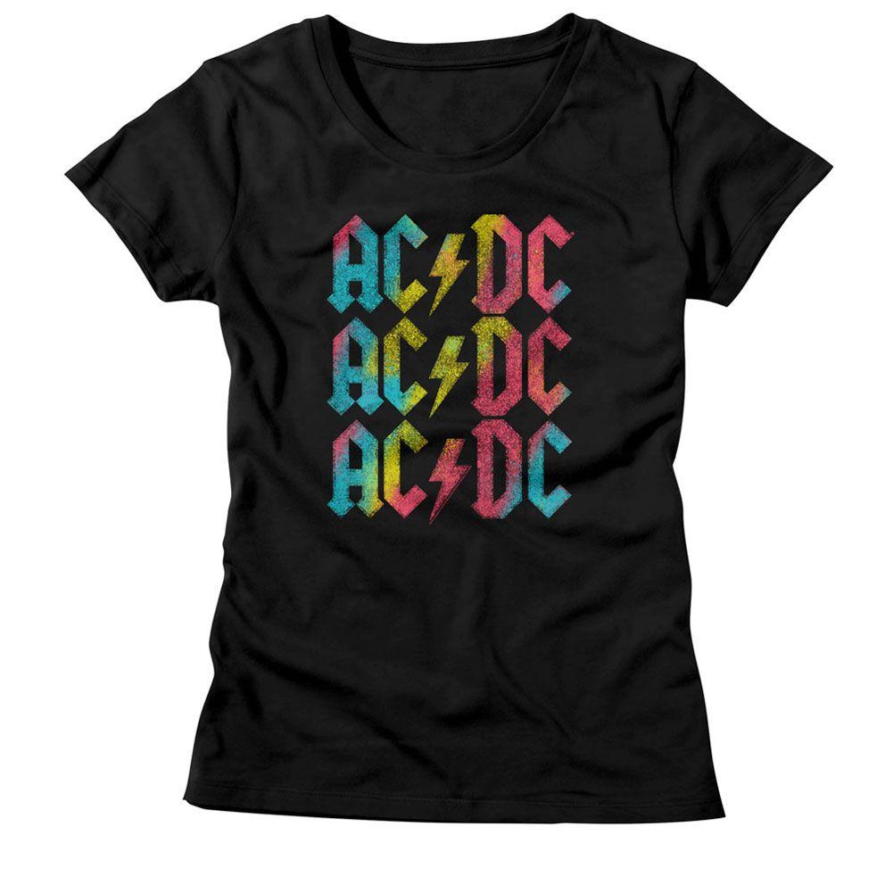 AC/DC - Rainbow Repeat Womens T-Shirt