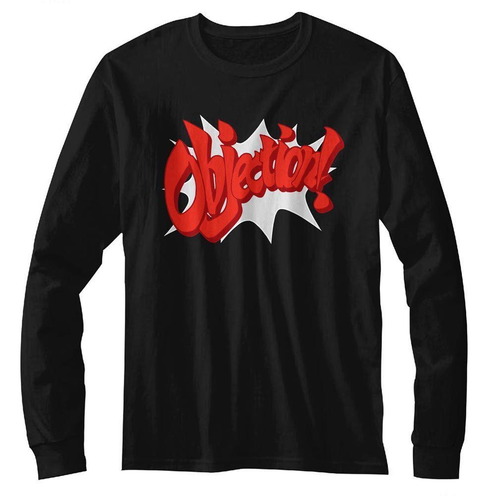 Ace Attorney - Objection! Long Sleeve Boyfriend Tee