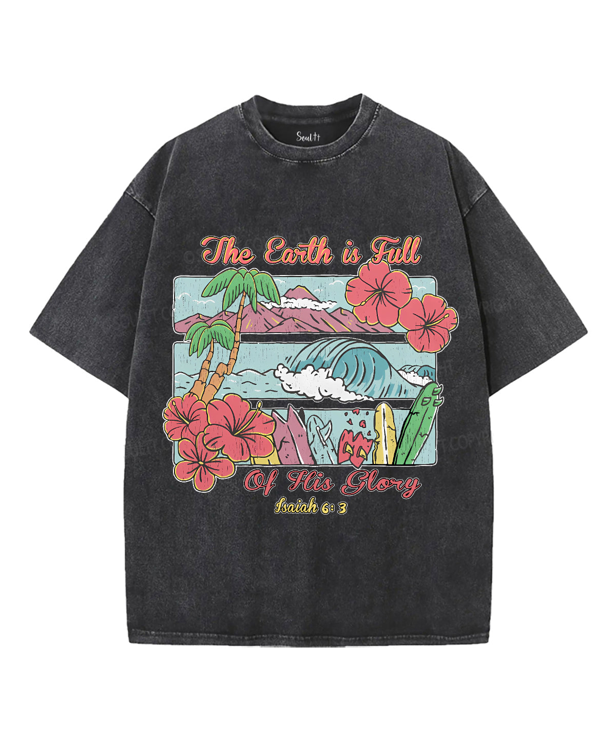 Earth Is Full His Glory Washed Christian T-Shirts, Hoodie, Sweatshirt