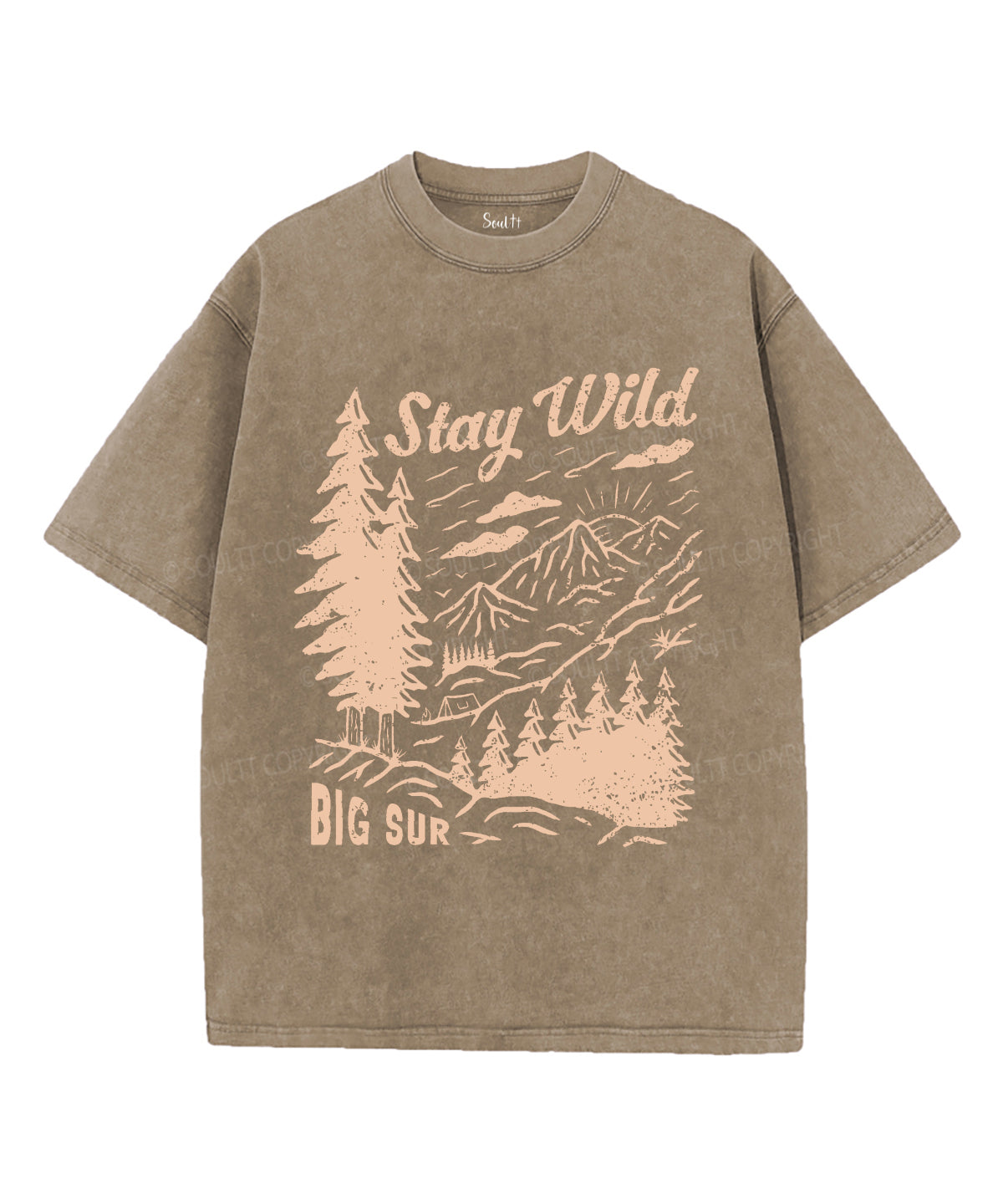 Stay Wild Unisex Washed Christian T-shirt Hoodie, Sweatshirt | CiraTrend.com (Image 5)