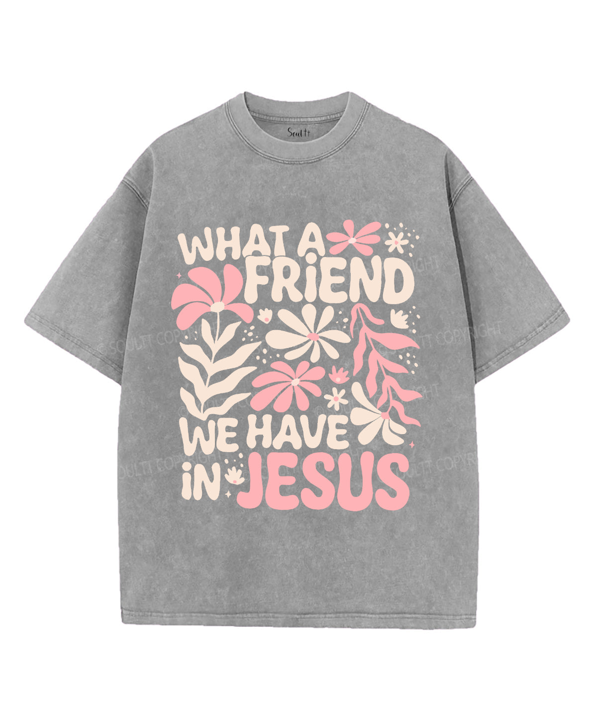 What A Friend We Have Unisex Washed Christian T-shirt Hoodie, Sweatshirt | CiraTrend.com (Image 2)