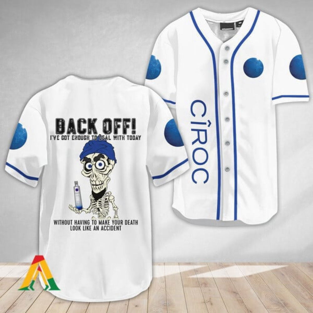 Achmed Back Off: Ciroc Vodka Baseball Jersey - Stylish & Bold Design - Aopprinter