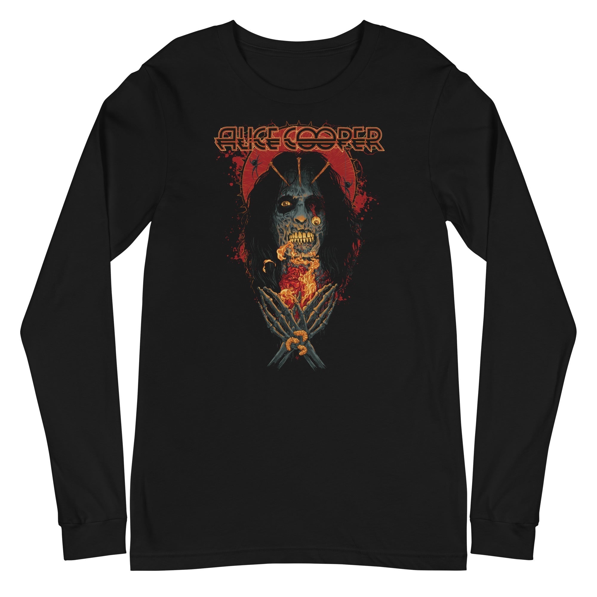 Alice Cooper - Skeleton Long Sleeve T-Shirt Hoodie, Sweatshirt | CiraTrend.com