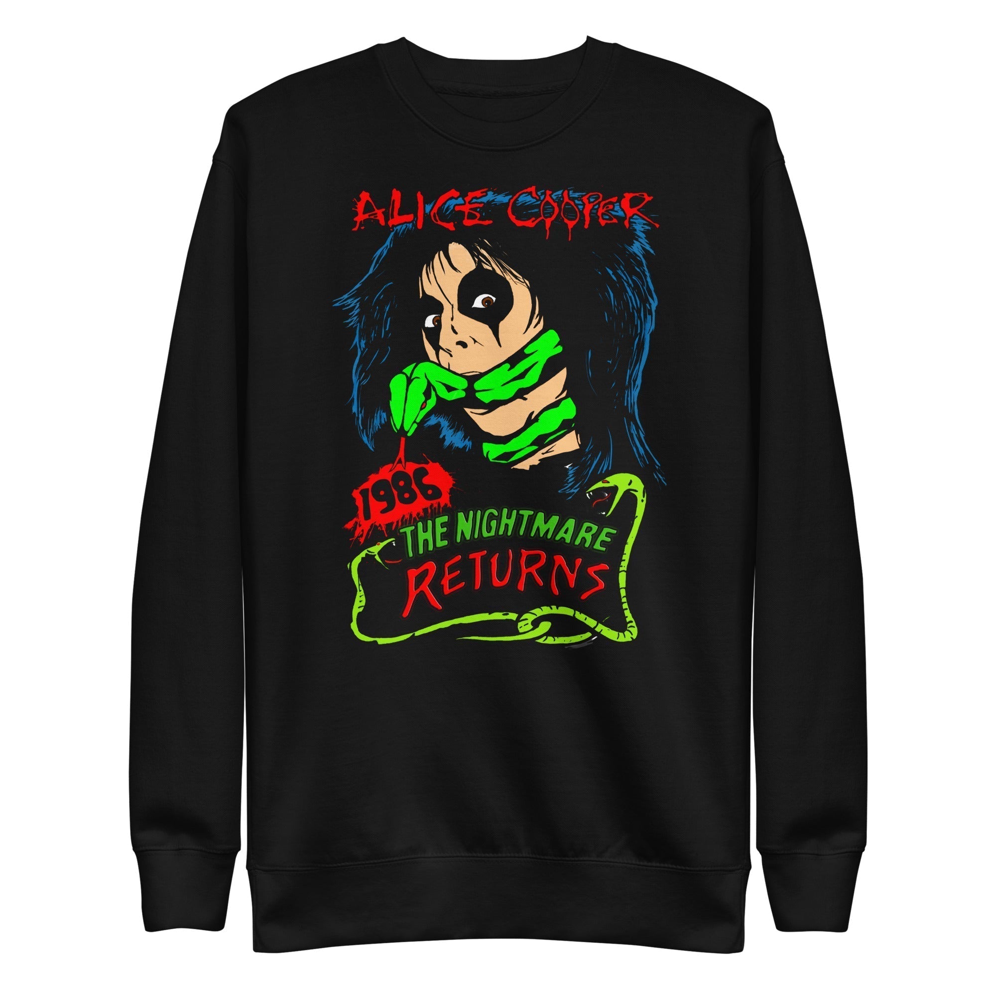 Alice Cooper Nightmare Returns Mens Sweatshirt Black T-Shirts, Hoodie | CiraTrend.com