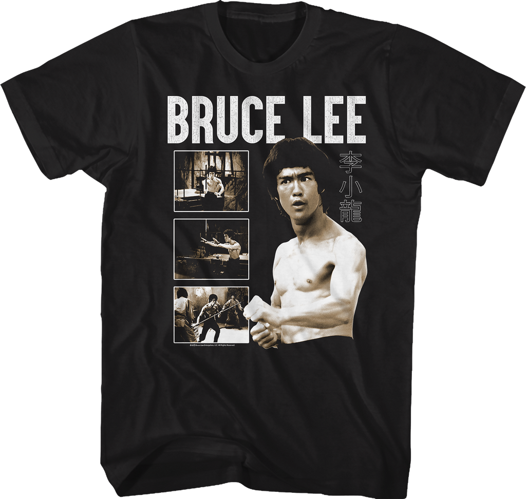 Action Collage Bruce Lee T-Shirt Hoodie, Sweatshirt | CiraTrend.com (Image 1)