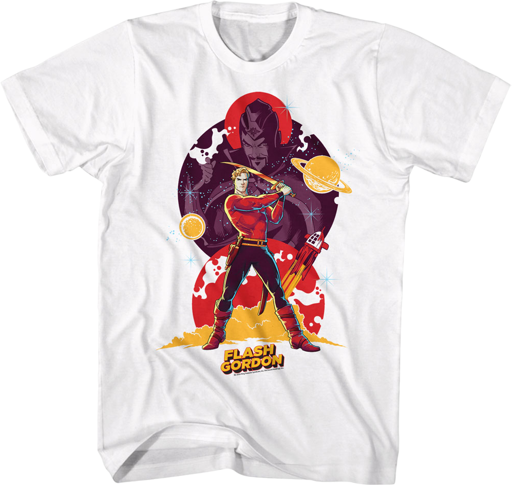 Action Collage Flash Gordon T-Shirt Hoodie, Sweatshirt | CiraTrend.com (Image 1)