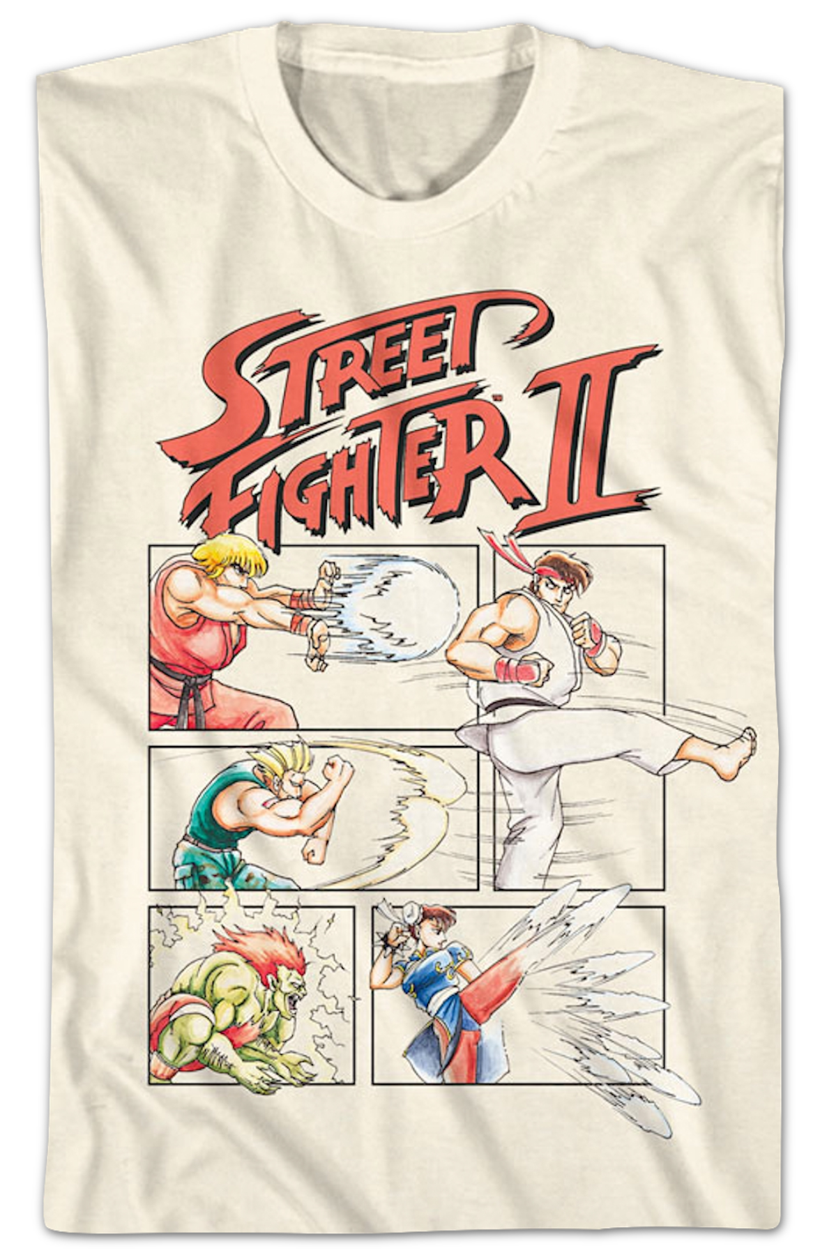 Action Panels Street Fighter II T-Shirt Hoodie, Sweatshirt | CiraTrend.com (Image 2)